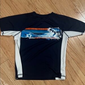 Gerry Weber Men's Rash Guard - Black, Blue, and White